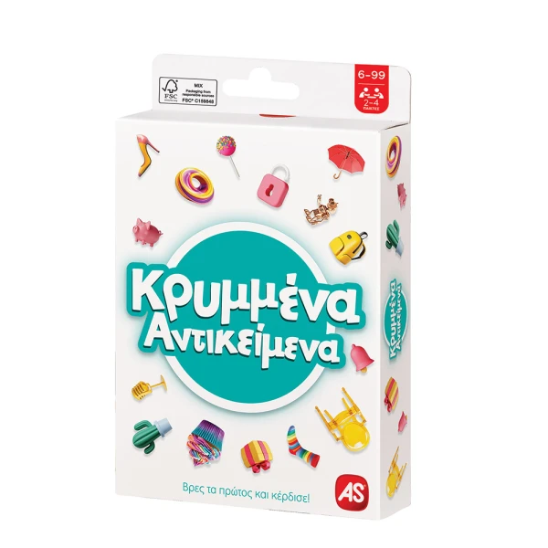AS GAMES CARD GAME HIDDEN OBJECTS FOR AGES 6-99 AND 2-4 PLAYERS
