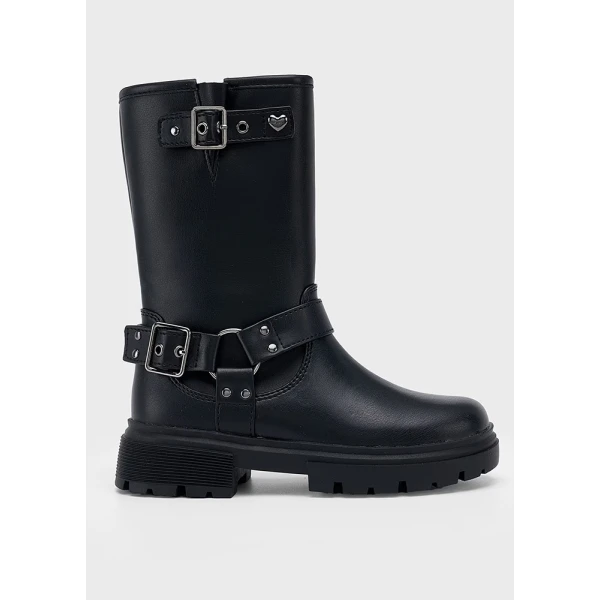 MAYORAL BOOT BIKER LUG SOLE BLACK 