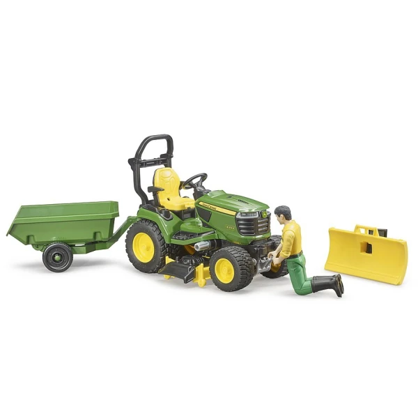 BRUDER ΤΡΑΚΤΕΡΑΚΙ ΓΙΑ ΓΚΑΖΟΝ JOHN DEERE ΜΕ ΚΗΠΟΥΡΟ ΚΑΙ ΤΡΕΪΛΕΡ