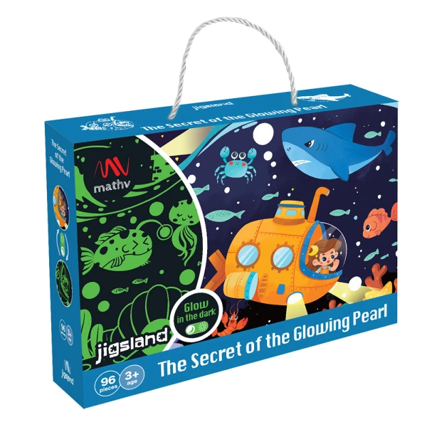 GLOW IN THE DARK ΠΑΖΛ 96 τεμ. THE SECRET OF THE GLOWING PEARL