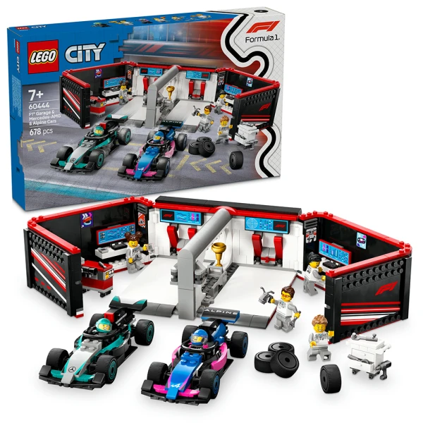 LEGO® CITY F1® GARAGE & MERCEDES-AMG & ALPINE CARS