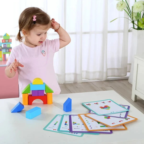 WOODEN LOGIC BLOCK GAME 