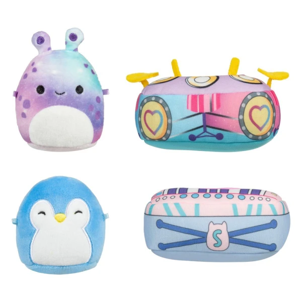 MICROMALLOWS - PLAY SET OF 4 PLUSH TOYS 6cm SQUISHMALLOWS & ACCESSORIES - THAT\'S MY JAM