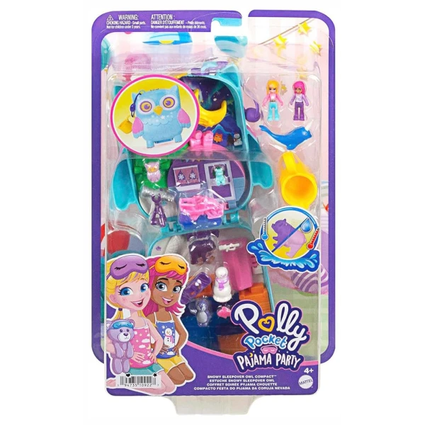 POLLY POCKET Ο ΚΟΣΜΟΣ ΤΗΣ POLLY - ΣΕΤΑΚΙ SNOWY SLEEPOVER OWL