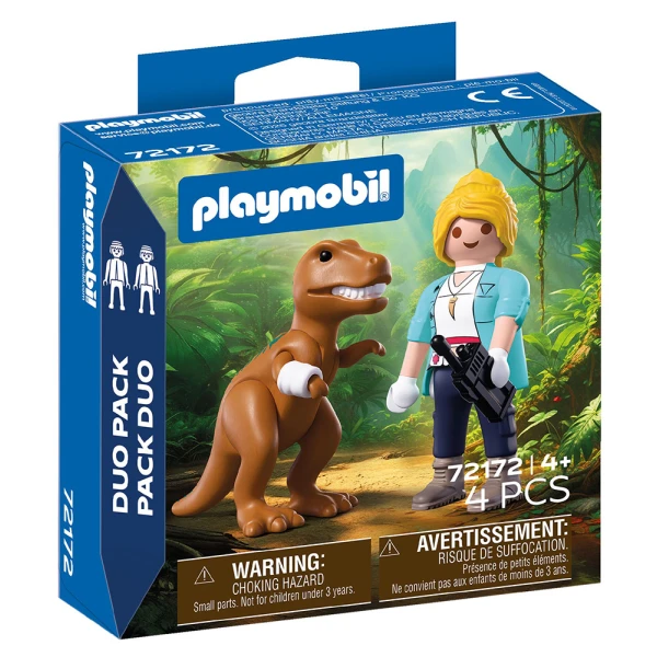 PLAYMOBIL DUOPACK EXPLORER AND T-REX