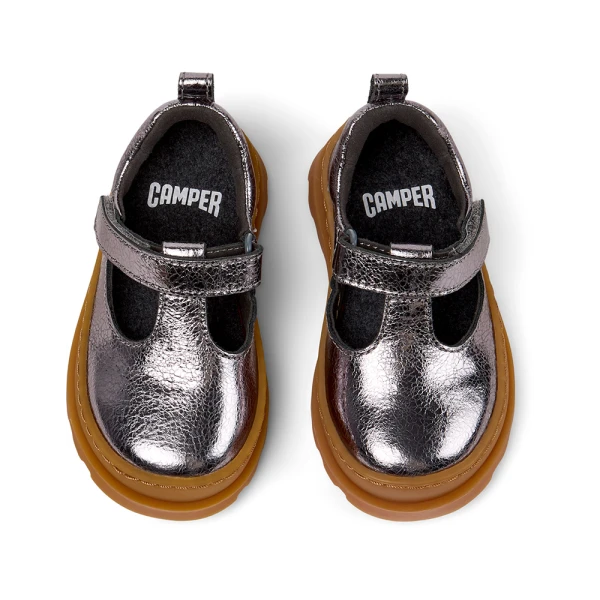 CAMPER KIDS SHOES GIRL BRUTUS CASUAL SILVER