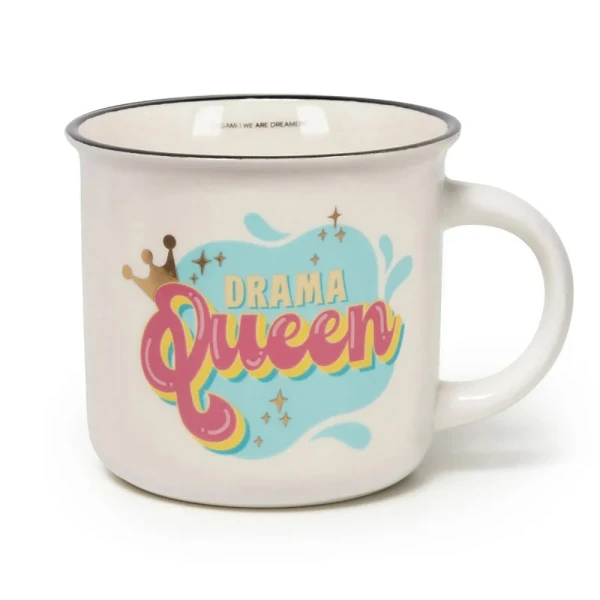 LEGAMI PORCELAIN MUG CUP-PUCCINO 350ml - DRAMA QUEEN