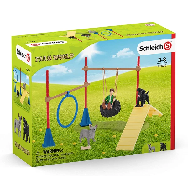MINIATURES SCHLEICH PLAYSET PUPPY AGILITY TRAINING