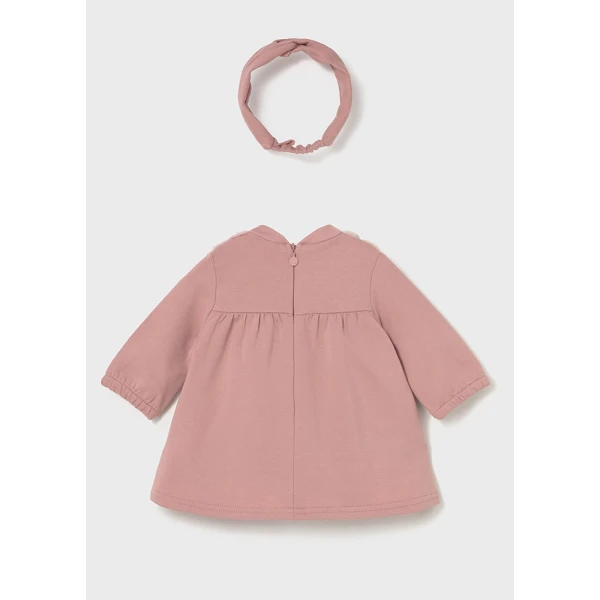 MAYORAL DRESS COORDINATED FUR PINK 