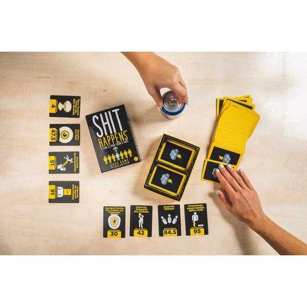 AS GAMES BOARD GAME SHIT HAPPENS FOR AGES 18+ AND 2+ PLAYERS