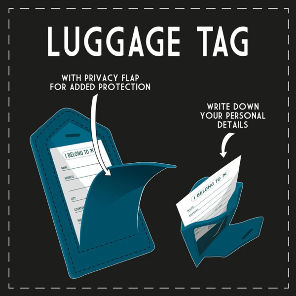 LEGAMI LUGGAGE TAG - PETROL