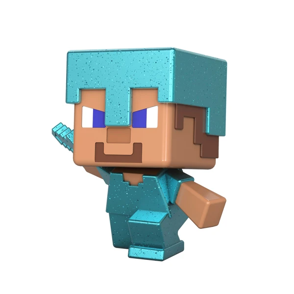 MINECRAFT MINI MODE ΑΥΓΟ ΜΕ ΦΙΓΟΥΡA - STEVE IN SHINING ARMOR