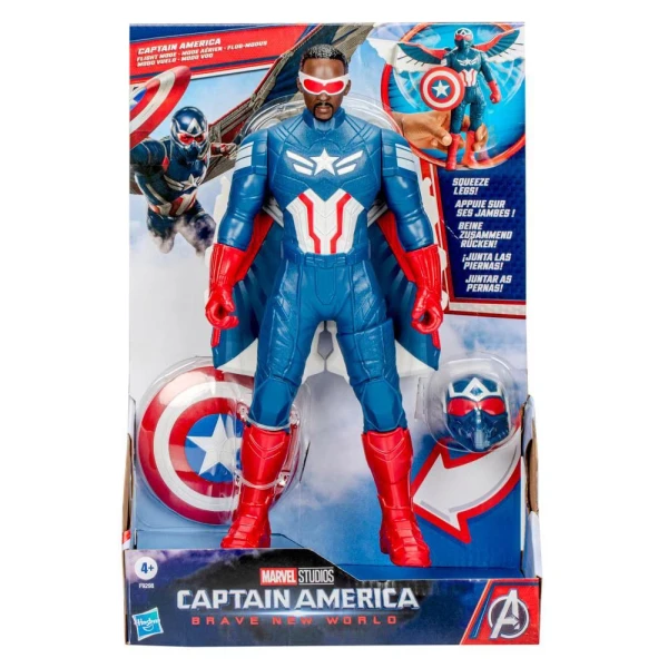 MARVEL STUDIOS BRAVE NEW WORLD FIGURE CAPTAIN AMERICA FLIGHT MODE