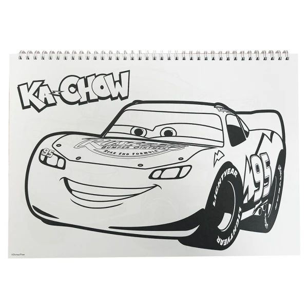 DRAWING PAD 23X33 cm 40 SHEETS AND STICKERS CARS