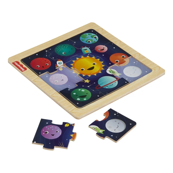 FISHER PRICE ΞΥΛΙΝΟ ΠΑΖΛ 10 τεμ. ΠΛΑΝΗΤΕΣ