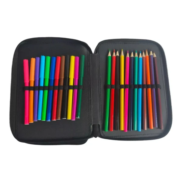MUST TEAM DOUBLE FILLED PENCIL CASE 15X5X21 cm MEOW