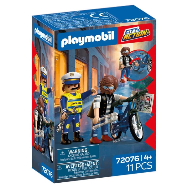 PLAYMOBIL ΑΣΤΥΝΟΜΙΚΟΣ ΚΑΙ ΚΛΕΦΤΗΣ ΠΟΔΗΛΑΤΩΝ