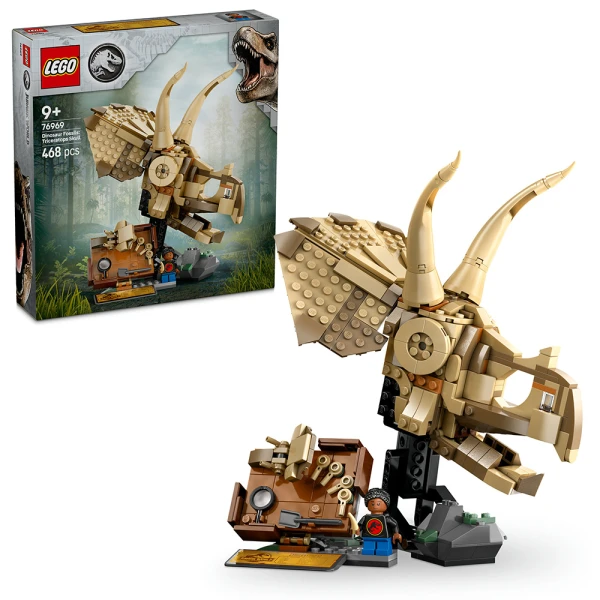 LEGO® JURASSIC WORLD DINOSAUR FOSSILS: TRICERATOPS SKULL