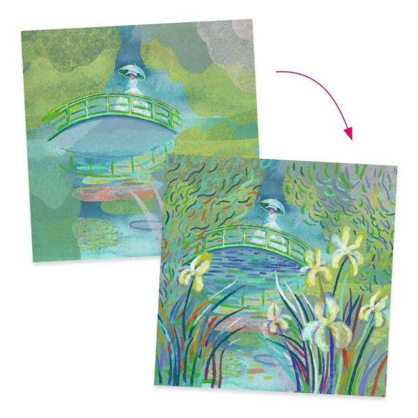 DJECO INSPIRED BY MONET - ΙΜΠΡΕΣΙΟΝΙΣΜΟΣ - ΖΩΓΡΑΦΙΖΩ ΜΕ ΚΗΡΟΜΠΟΓΙΕΣ ΝΟΥΦΑΡΑ