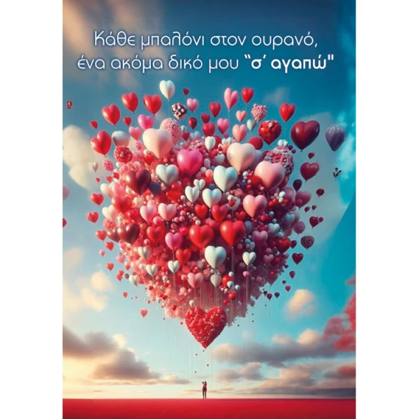 GREETING CARD LOVE/VALENTINE MY LOVE - 6 DESIGNS