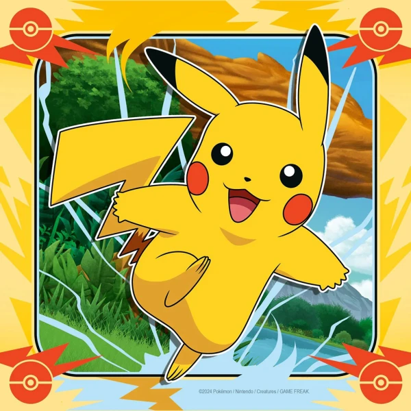 RAVENSBURGER ΠΑΖΛ 3X49 τεμ. POKEMON PIKATCU