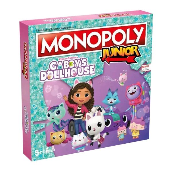 WINNING MOVES ΕΠΙΤΡΑΠΕΖΙΟ ΠΑΙΧΝΙΔΙ MONOPOLY JUNIOR GABBY\'S DOLLHOUSE