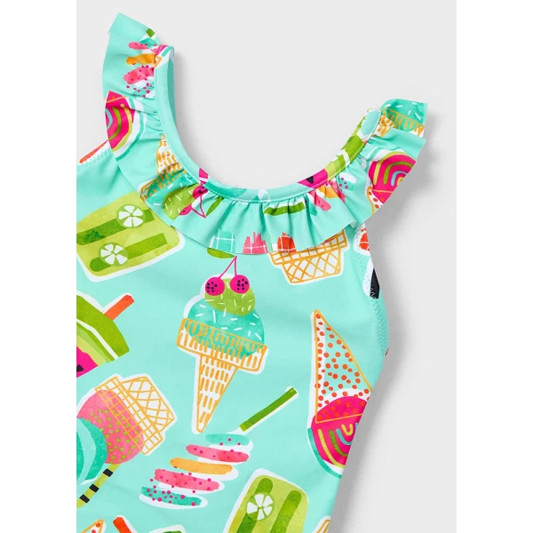MAYORAL SWIMSUIT WITH PRINTS LIGHT BLUE 