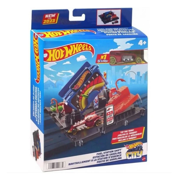 HOT WHEELS CITY MINI ΠΙΣΤΕΣ - FUEL STATION SHIFT