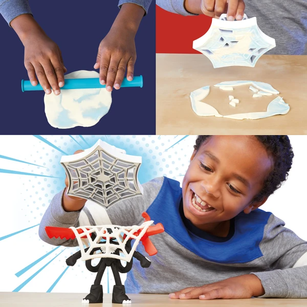 PLAY-DOH ΣΕΤ ΠΑΙΧΝΙΔΙΟΥ SPIDERMAN LAUNCH AND SLICE BATTLE