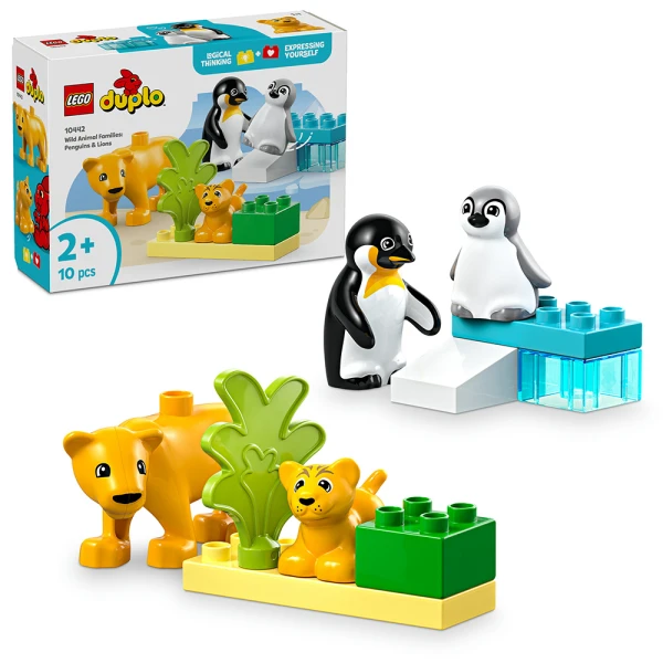 LEGO® DUPLO® WILD ANIMAL FAMILIES: PENGUINS & LIONS