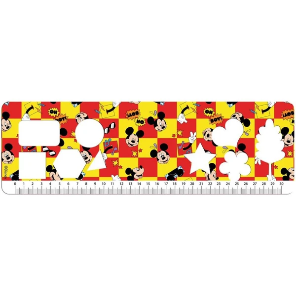 DRAWING PAD 23Χ33 cm 40 SHEETS WITH STICKERS & STENCIL MICKEY - 2 DESIGNS