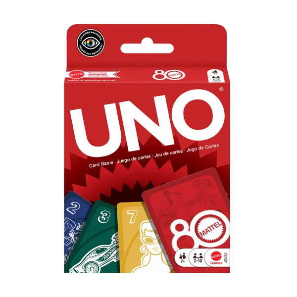 CARDS BOARD GAME UNO MATTEL 80 YEARS