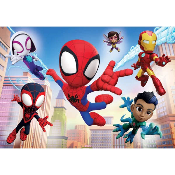 CLEMENTONI KIDS PUZZLE SUPER COLOR MARVEL SPIDEY AND HIS AMAZING FRIENDS 2X60 pcs