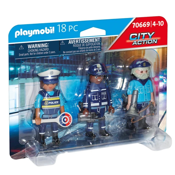 PLAYMOBIL CITY ACTION POLICE FIGURE SET