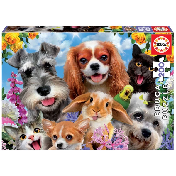 EDUCA PUZZLE 200 pcs - SELFIE PET PARADE