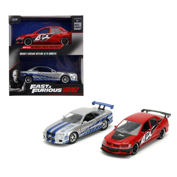 FAST & FURIOUS CARS 1:32 LEGACY SERIES TWIN PACK W4