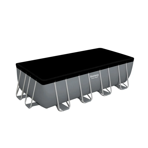 BESTWAY ΣΕΤ ΟΡΘΟΓΩΝΙΑ ΠΙΣΙΝΑ 488X244Χ122 εκ. POWER STEEL