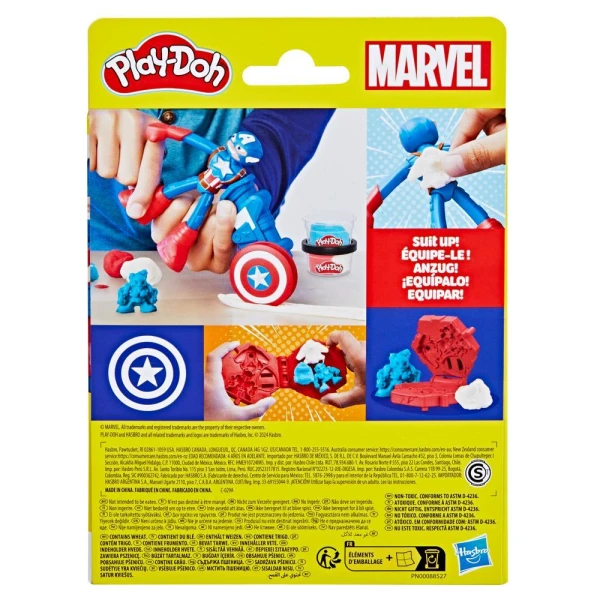 PLAY-DOH PLAYSET CAPTAIN AMERICA STAMPING SHIELD