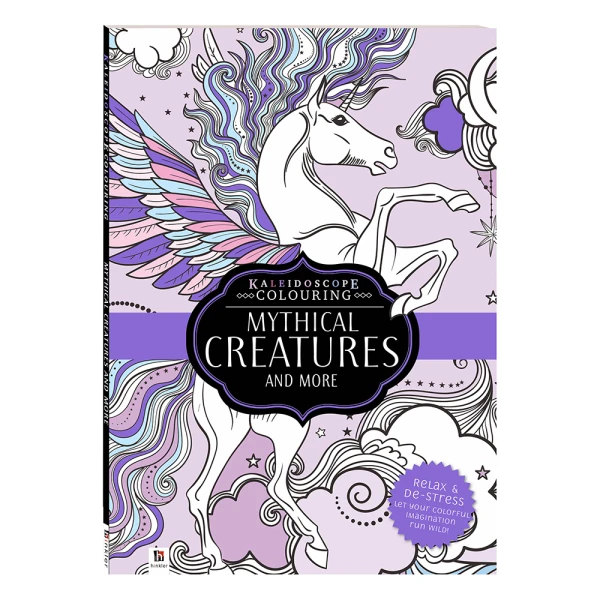 HINKLER KALEIDOSCOPE ΒΙΒΛΙΟ ΖΩΓΡΑΦΙΚΗΣ 72 ΣΕΛΙΔΕΣ - MYTHICAL CREATURES & MORE