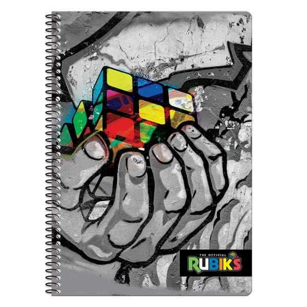 ΤΕΤΡΑΔΙΟ ΣΠΙΡΑΛ 2 ΘΕΜΑΤΑ 17Χ25 εκ. RUBIKS - 3 ΣΧΕΔΙΑ