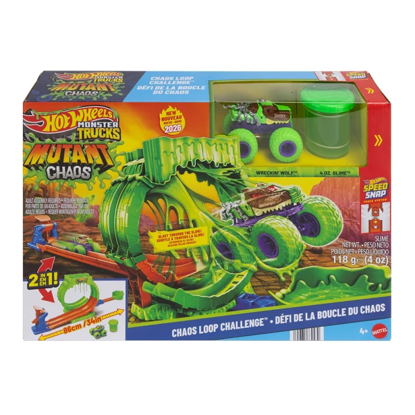 HOT WHEELS MONSTER TRUCKS ΠΙΣΤΑ ΣΥΓΚΡΟΥΣΗΣ ΜΕ SLIME 