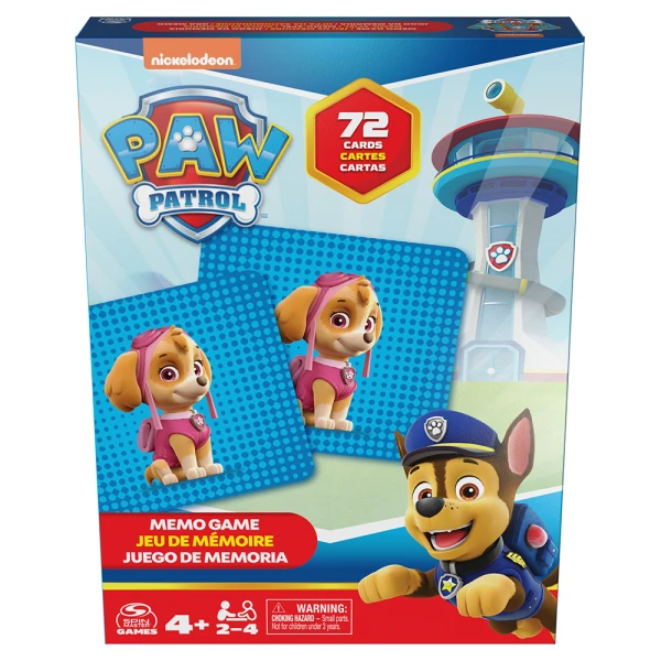 PAW PATROL ΠΑΙΧΝΙΔΙ ΜΝΗΜΗΣ 72 ΚΑΡΤΕΣ 