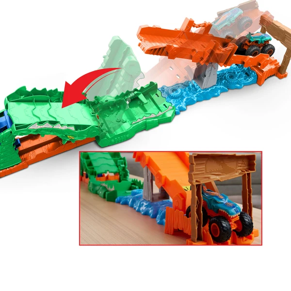HOT WHEELS MONSTER TRUCKS ΠΙΣΤΑ ΕΞΟΝΤΩΣΗ ΚΡΟΚΟΔΕΙΛΟΥ