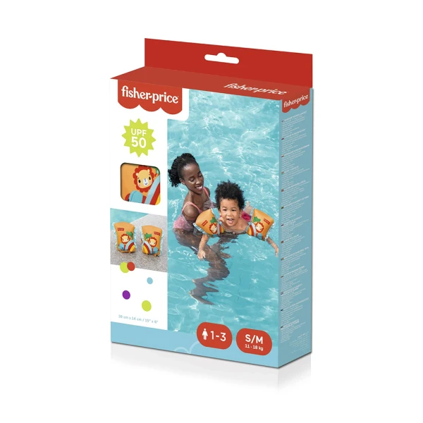 BESTWAY INFLATABLE FABRIC ARM FLOATS FISHER PRICE