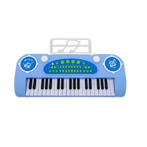 BLUE HARMONIUM 328-03A WITH 37 KEYS & STOOL WITH ADAPTOR