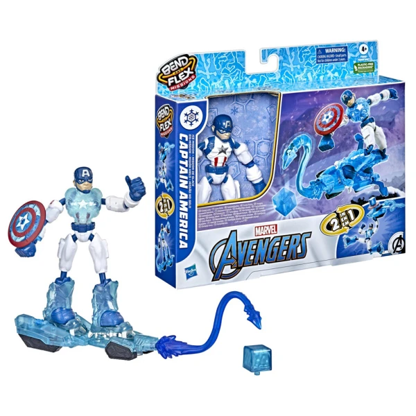 AVENGERS BEND AND FLEX ICE MISSION CAPTAIN AMERICA