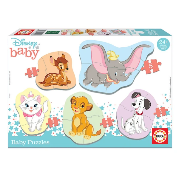 EDUCA PROGRESSIVE ΠΑΖΛ 3-5 τεμ. BABY DISNEY ANIMALS 2