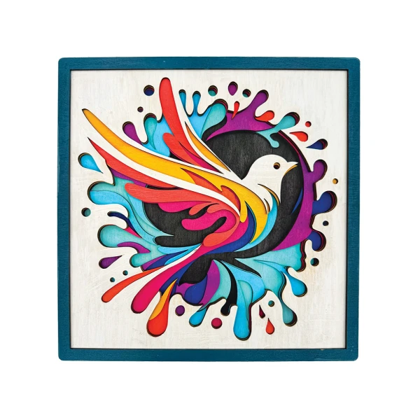 SPLAT PLANET WOODEN ART CRAFT KIT HUMMINGBIRD