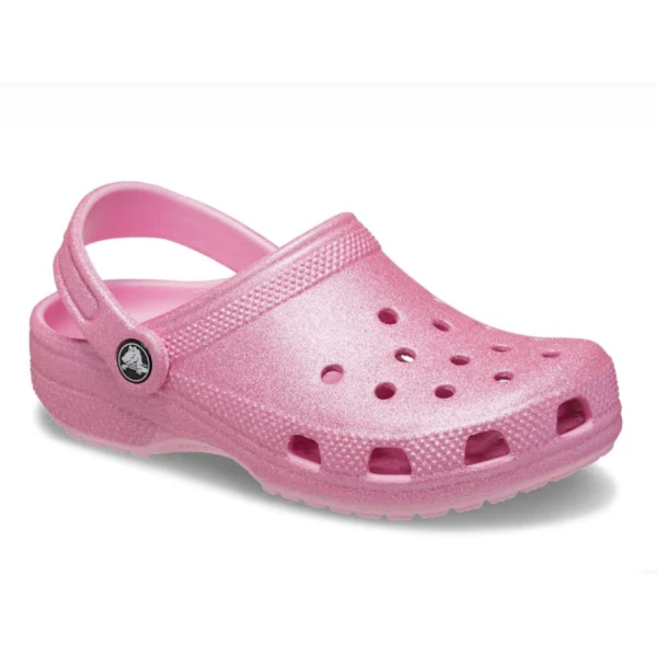 CROCS CLASSIC GLITTER CLOG K PINK TWEED GLITTER
