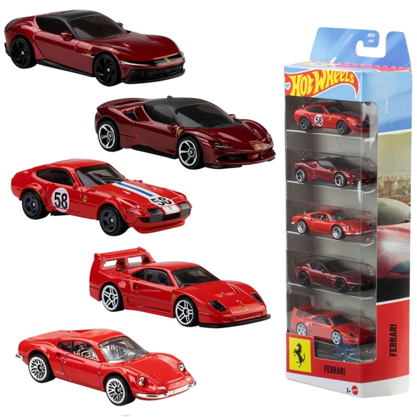 HOT WHEELS ΑΥΤΟΚΙΝΗΤΑΚΙΑ FERRARI ΣΕΤ ΤΩΝ 5